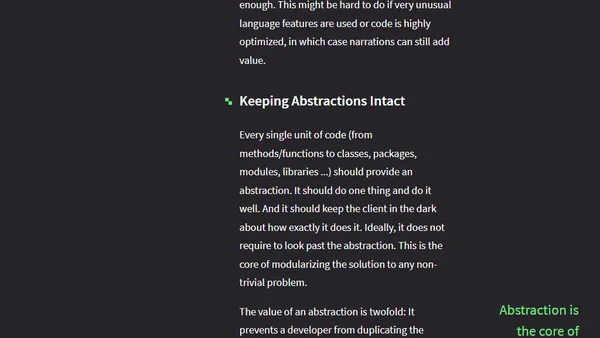 Costs And Benefits Of Comments