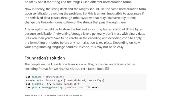 AttributedString’s Codable format and what it has to do with Unicode