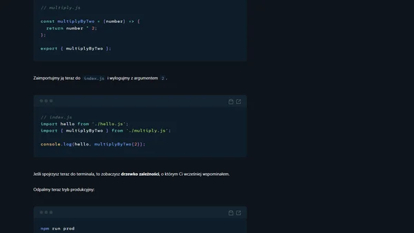 Webpack 4 - pierwsze kroki z module bundlerem