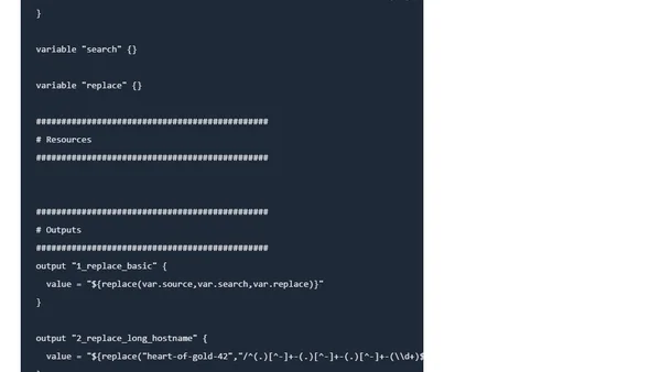 Terraform - FotD - replace()