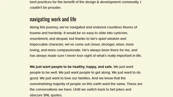 10 years of working with my brother, Ian!