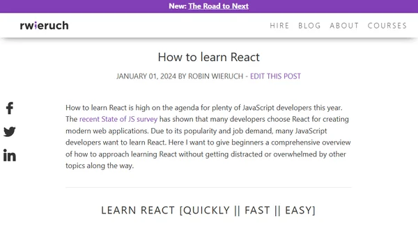 How to learn React