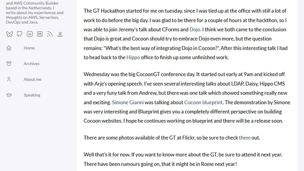 CocoonGT: The week after