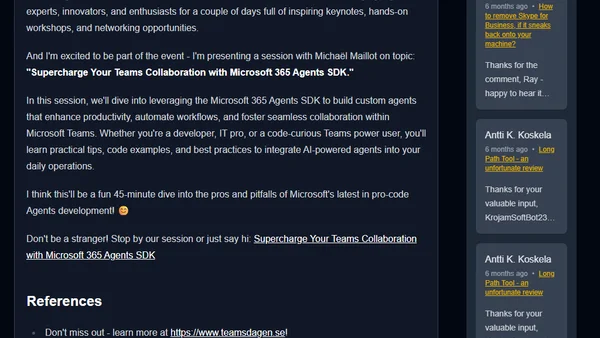 At Teamsdagen? Come say hi!