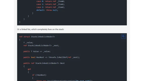 Low-level struct improvements in C# 11