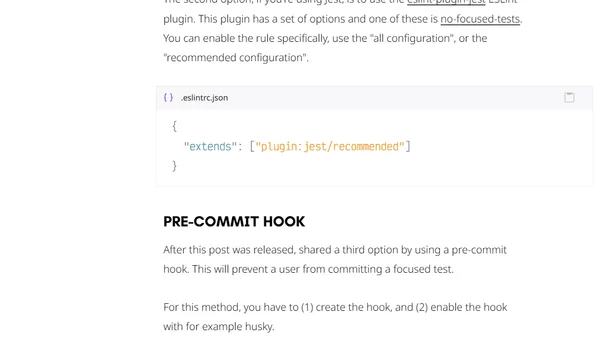 Don't commit focused tests