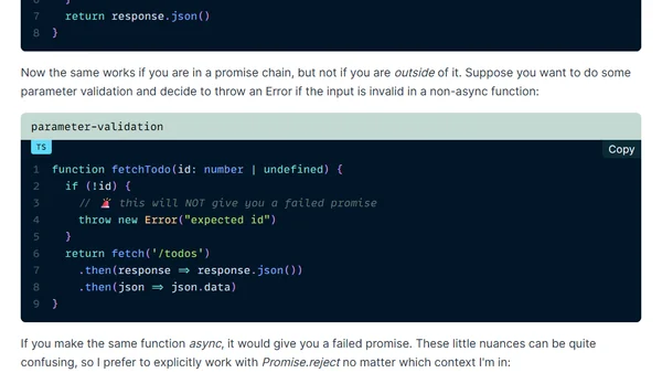 About async functions