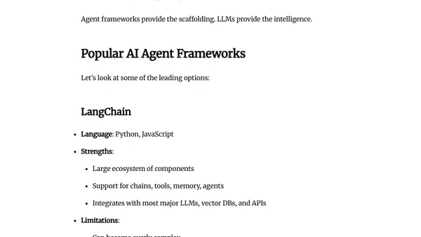 A Journey from AI to LLMs and MCP - 5 - AI Agent Frameworks — Benefits and Limitations
