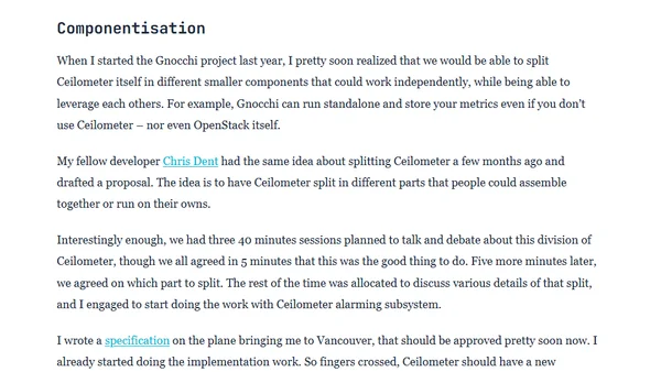 OpenStack Summit Liberty from a Ceilometer & Gnocchi point of view