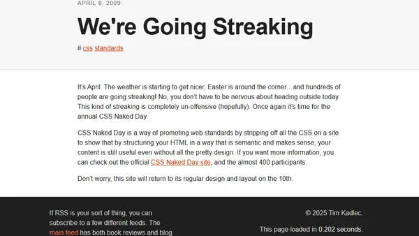 We're Going Streaking