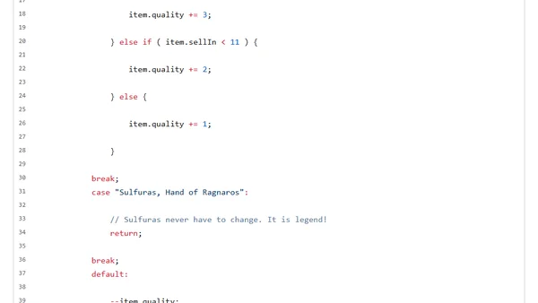 Manually Refactoring The GildedRose Kata In ColdFusion