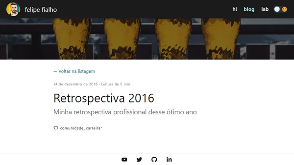 Retrospectiva 2016