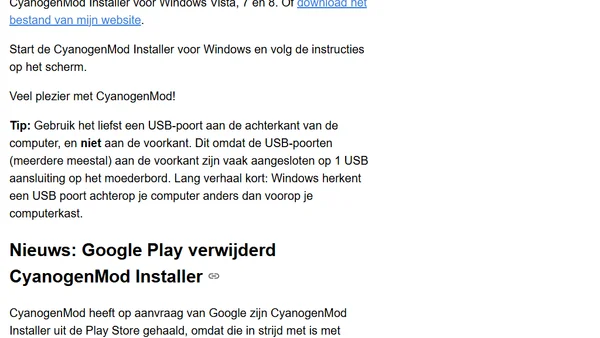 CyanogenMod Installer – Publiek beschikbaar