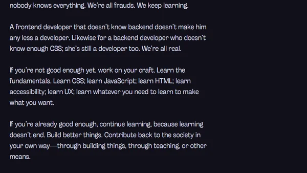 Are you a real developer?