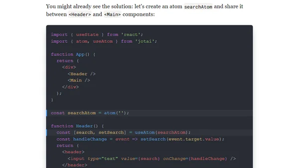 A Guide to Jotai: the Minimalist React State Management Library