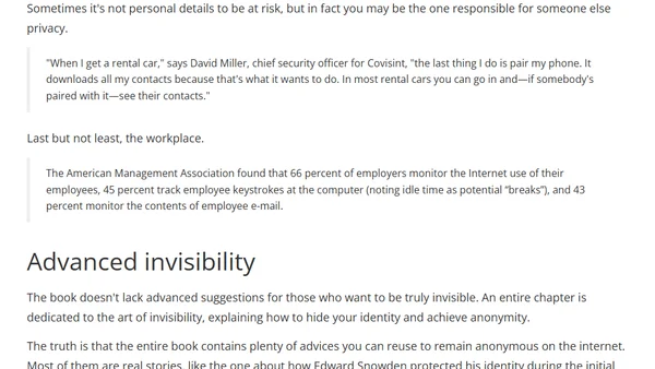 The Art of Invisibility book