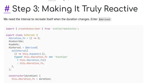 Building Smart Intervals with Svelte 5
