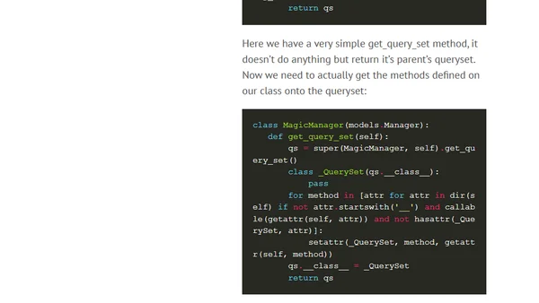 Building a Magic Manager
