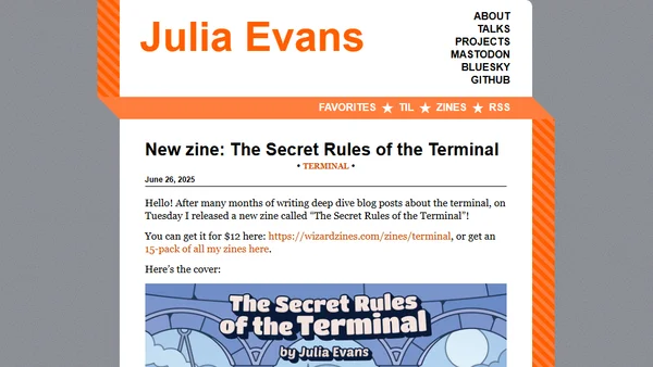 New zine: The Secret Rules of the Terminal