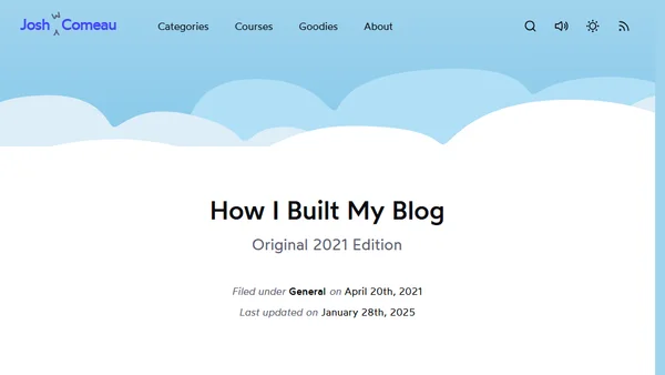 How I Built My Blog