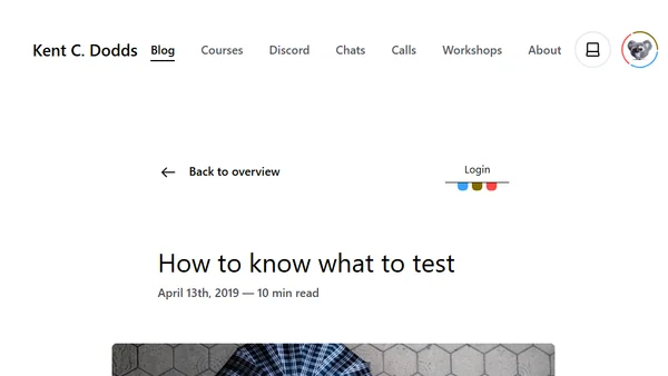 How to know what to test