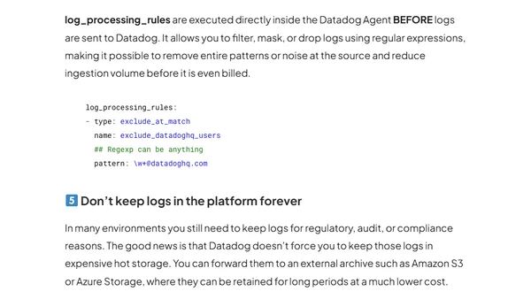 5 tips to optimize logs and save costs on Datadog