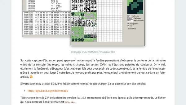 Développement GameBoy #1bis : re-Hello World