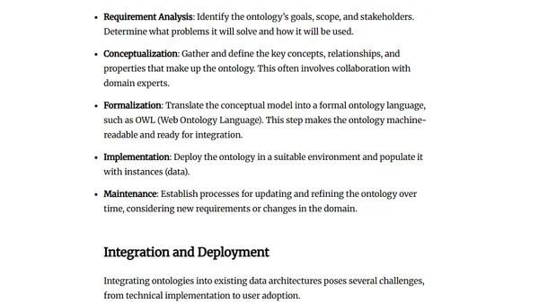 The Role of Ontologies in Data Management