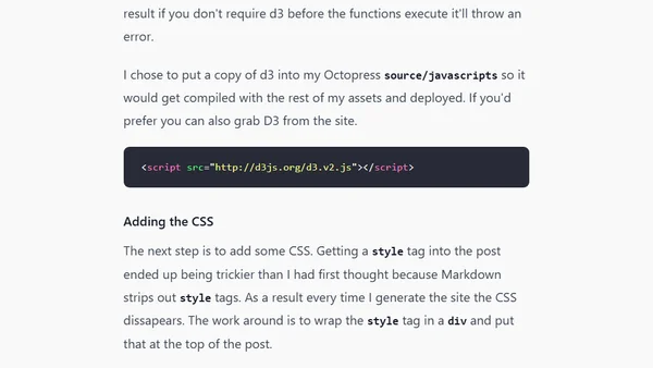 D3.js and Octopress