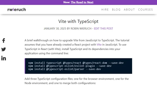 Vite with TypeScript