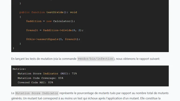 Évaluez la qualité de vos tests avec les tests de mutation