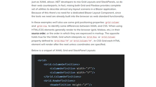 Blazor Layout Components