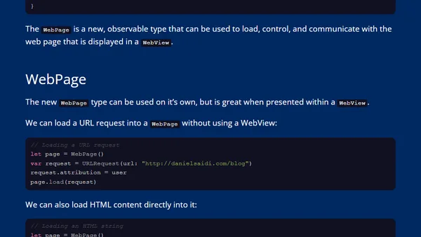 WebView is Finally Coming to SwiftUI