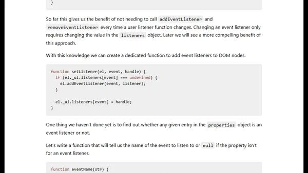 A virtual DOM in 200 lines of JavaScript