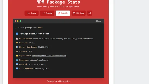 Analyser les tendances NPM en un clin d'oeil avec NPM Stats
