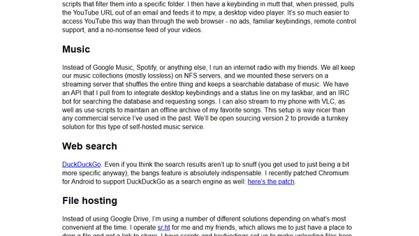 Getting on without Google