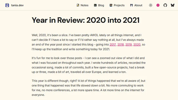 Year in Review: 2020 into 2021