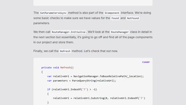 Building a Custom Router for Blazor