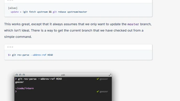 Git: Update a forked repository