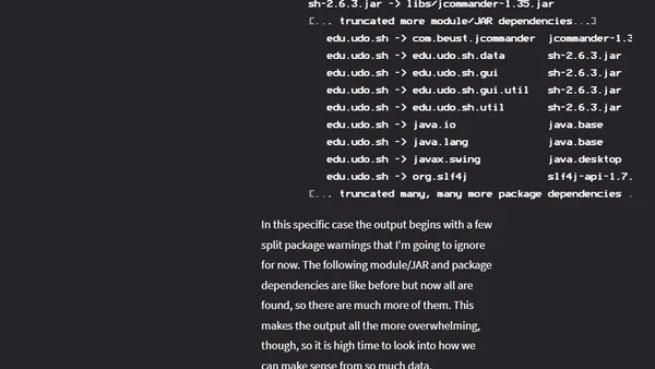 A JDeps Tutorial - Analyze Your Project's Dependencies
