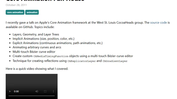 Core Animation Fun House