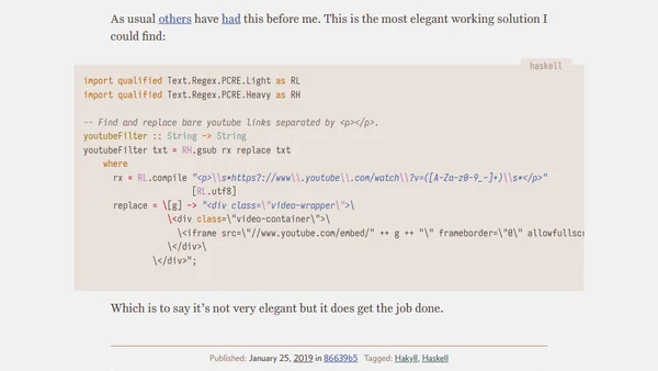 Regex substitution with unicode in Haskell