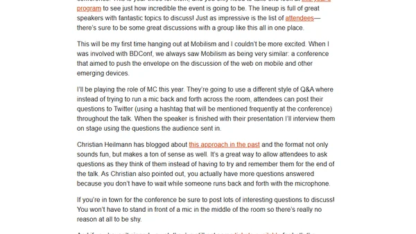 Heading to Mobilism 2013