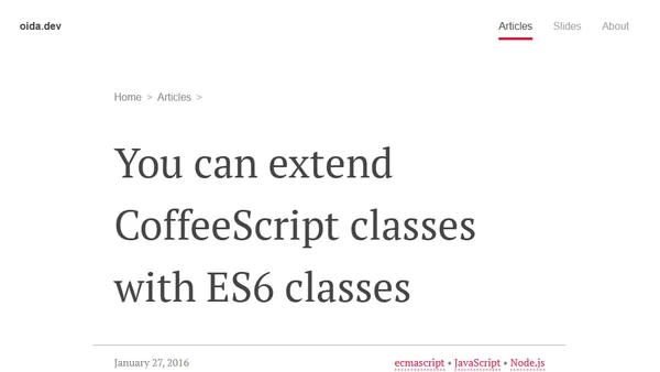 You can extend CoffeeScript classes with ES6 classes