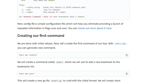 Building Command Line Tools in Go