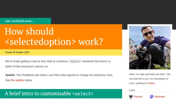 How should &lt;selectedoption&gt; work?