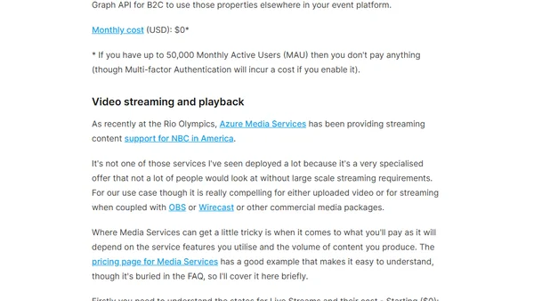 Building a virtual event platform using Microsoft Azure