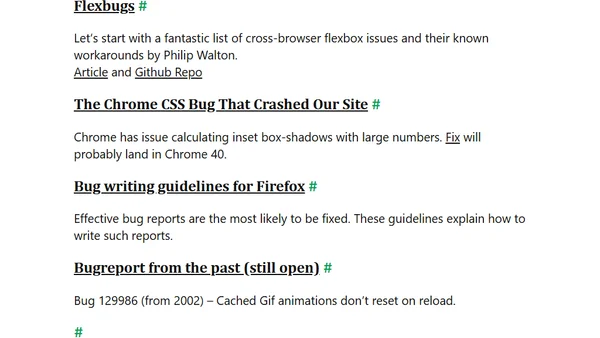 Browsers and Bugs 01/2015