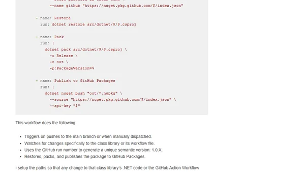 Seamless NuGet Publishing with GitHub Actions for Your Internal .NET Libraries