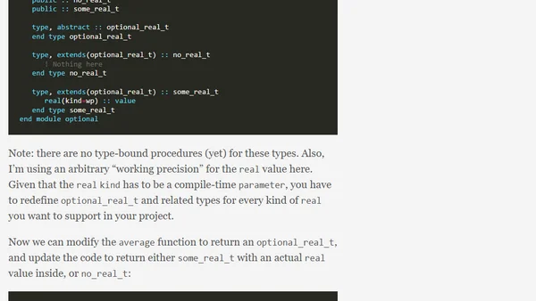 Fortran - Errors and error handling - Part 2 - Optional results